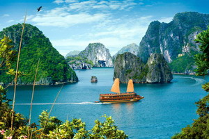 Jonques et sampans Vietnam - Asia